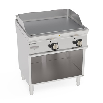 Placă de grătar cu gaz cromată pe o bază deschisă 74,8x56,4 cm | TECNOINOX 713191