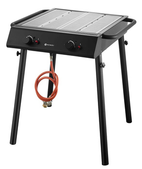Xantos Negru 9.5kW grill pe gaz, 770x710x(H)870mm | HENDI 148631