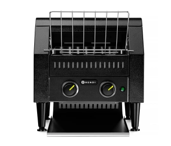 Toster de trecere dublu, negru, 2.24 kW, 25x28 cm, 230 V | HENDI 261354