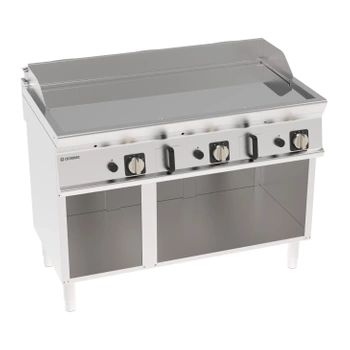 Grătar cu gaz neted, cromat, pe o bază deschisă 120 cm | TECNOINOX 713161