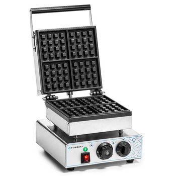 Aparat electric pentru vafe 4x4 simplu, 1.6 kW, 230 V | FORGAST FG09706