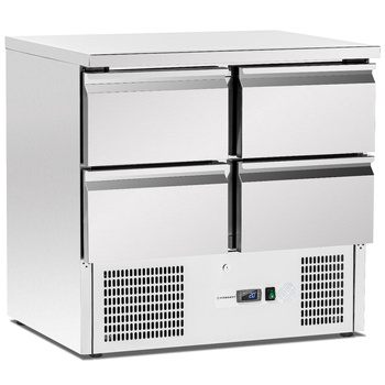 Masă frigorifică cu 4 sertare, 257 l, cu unitate inferioară FORGAST FG07004