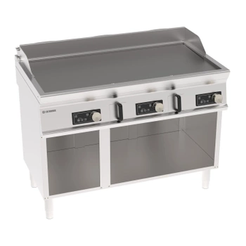 Grătar electric, control electronic, suprafață netedă, bază deschisă, 120 cm, 400V Tecno74 | TECNOINOX 716246