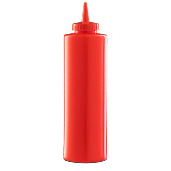 Dozator pentru sosuri din polietilenă 0,7 l, roșu | FORGAST FG03229