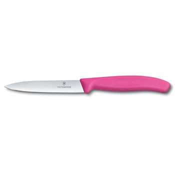 Cuțit pentru legume Swiss Classic roz, lungimea lamei 10 cm | VICTORINOX 6.7706.L115