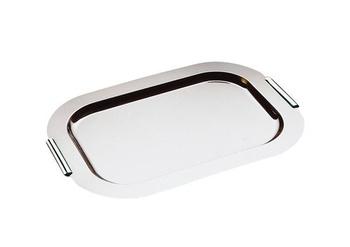 Tavă FINESSE, cu mâner din alamă, din oțel inoxidabil, 44x31x2 cm | APS 1712