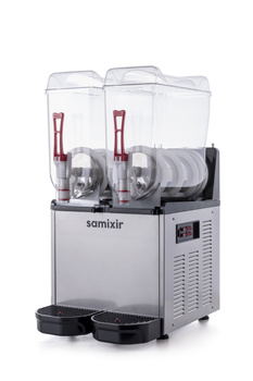 Granitor, aparat pentru băuturi cu gheață slush shake 2x12l | SAMIXIR SLUSH24.I_R290
