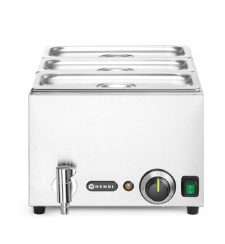 Bemar RANGER cu robinet de scurgere, 3 x GN 1/3, 1 kW, 230 V | HENDI 238868