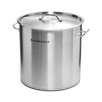 Oală înaltă din oțel inoxidabil cu capac, 71 l, diametru 45 cm | FORGAST FG02071