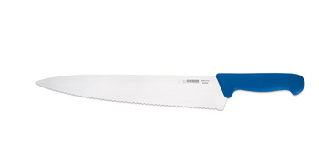 Cuțit de bucătar cu lamă ondulată - 31 cm, albastru | GIESSER MESSER 8455 w 31 b