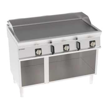 Placă grill electrică, netedă, bază deschisă, 120 cm, 400V Tecno74 | TECNOINOX 716206