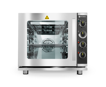 Cuptor convectie-abur multifuncțional, control manual, 4 x GN 2/3, 3 kW, umidificare | HENDI 225929