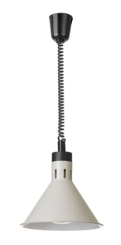 Lampă suspendată pentru încălzirea alimentelor, conică, bej, 230V/250W | HENDI 273777