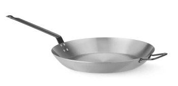 Tigaie din oțel Lyonnaise cu două mânere, diametru 36 cm, înălțime 14 cm | HENDI 629482