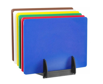 Set de 6 tocătoare HACCP 45x30 cm cu suport pentru tocătoare | HENDI 825686