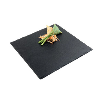 Placă pentru prezentarea preparatelor din ardezie SLATE 30x30 cm | APS 995