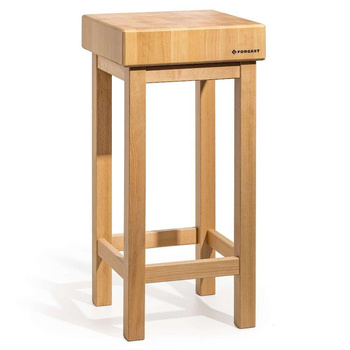 Bloc de măcelărie din lemn 40x50x20 cm pe suport | FORGAST FG12241