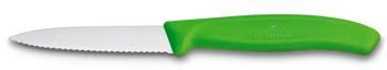 Swiss Classic cuțit zimțat pentru legume și fructe portocaliu lung. lame 11 cm | VICTORINOX 6.7836.L119