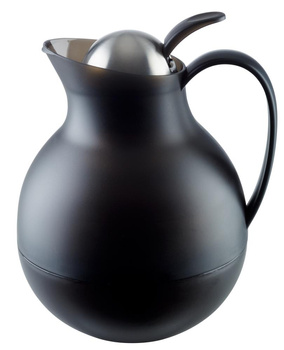 Termos din polipropilenă cu inserție de sticlă ECONOMY, negru, 1 l | APS 10914