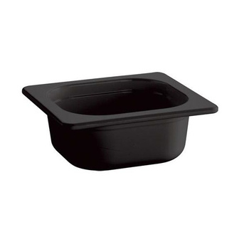 Recipient GN 1/6 adâncime 10 cm din melamină negru | APS 84311