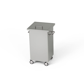 Recipient de deșeuri mobil cu capac 35x35x80 cm | FORGAST FG04320/350/350/800