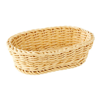 Coș din polipropilenă PROFI LINE, oval, bej deschis 19x12x6 cm | APS 50624