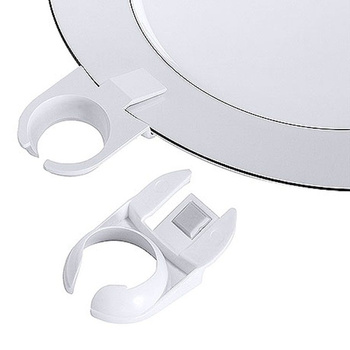 Clips pentru fixarea paharului de vin de farfurie, alb | CONTACTO 2082/001