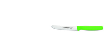 Cuțit universal cu margine zimțată - 11 cm, verde deschis | GIESSER MESSER 8365 wsp 11 hgr