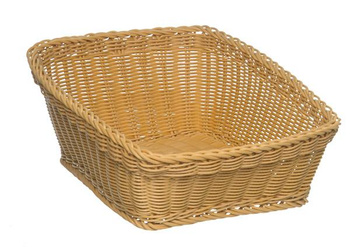 Coș pentru pâine din polipropilenă, rotund, negru, 20x20x8 cm | APS-50607