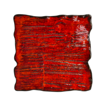 Farfurie plată dreptunghiulară Moku rubin 30 x 30 cm | KERA CERAMIKA16.5.RUBIN