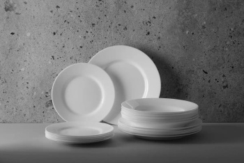 Set de farfurii Opal, 18 buc. | HENDI 795224