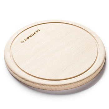 Placă rotundă din lemn cu șanț 25 cm | FORGAST FG12648