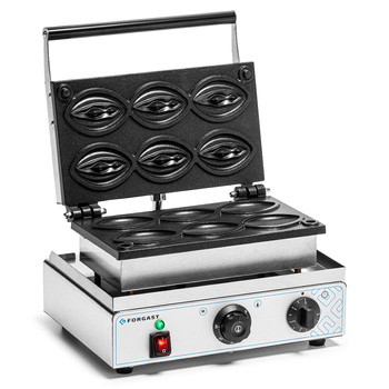 Aparat electric pentru vafe tip V pentru 6 vafe, 1.55 kW, 230 V | FORGAST FG09708