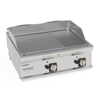 Grătar pe gaz, cromat 2/3 neted 1/3 canelat reglabil 74,8x56,4 cm TECNOINOX 713187