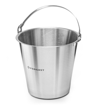 Găleată din oțel inoxidabil fără inel 10 l | FORGAST FG06010