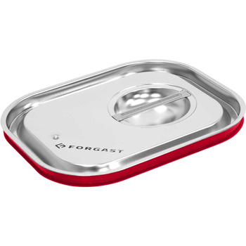 Capac cu garnitură pentru GN 1/4 din oțel inoxidabil | FORGAST FG04114