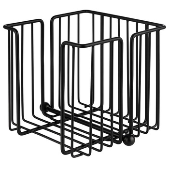 Suport șervețele URBAN, negru, 19x19x18 cm | APS 11771