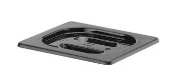 Capac GN 1/6 din policarbonat negru | HENDI 862957