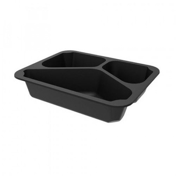 Containere pentru mâncare la pachet cu 3 compartimente 22,7x17,8x4 cm - 320 buc. | GUILLIN MAPCOR3C22740DC