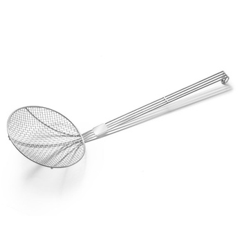 Lingură strecurătoare tip plasă, diametru 20 cm, lungime 44 cm | FORGAST FG02719