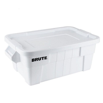 Recipient de transport pentru alimente din polietilenă BRUTE, capacitate 53 l, alb | RUBBERMAID 9S30-00-WHI