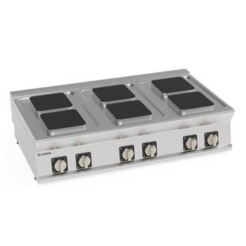 Aragaz electric reglabil 6 câmpuri pătrate 22x22 cm | TECNOINOX 716007