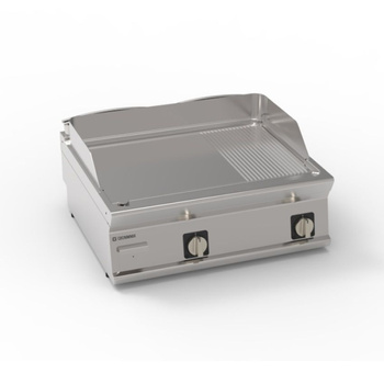 Placă de grătar cu nervuri netede 400V Tecno74 | TECNOINOX 716215