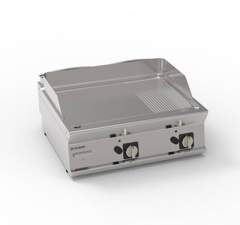 Placă de grătar cu gaz reglabilă 1/3 74,8x56,4 cm | TECNOINOX 713174