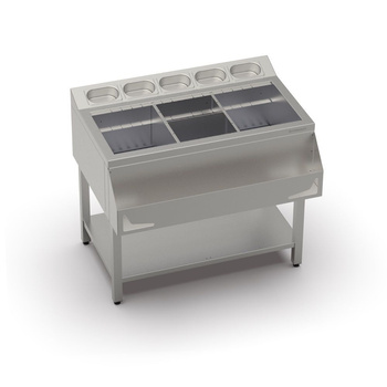 Stație cocktail 5x GN 1/9 | FORGAST FG15416