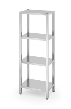 Raft de depozitare cu 4 rafturi din oțel inoxidabil 60x40cm | HENDI 812501