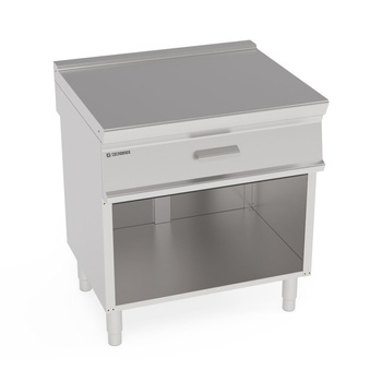 Blat de lucru cu sertar pe bază Tecno74 80x70x90 cm | TECNOINOX 796704