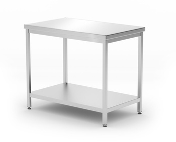 Masă de lucru centrală cu raft HENDI 811511