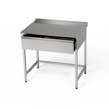 Masă de lucru din oțel inoxidabil cu sertar 40x60x85 cm | FORGAST