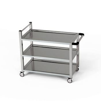 Cărucior cu 3 rafturi din oțel inoxidabil 110x40x85 cm | FORGAST